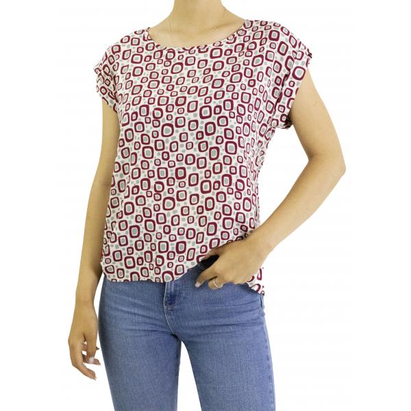 Blusa fantasia girocollo 